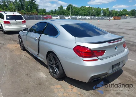2012 BMW 650I из США, поврежденный, VIN WBALX3C53CDV77374